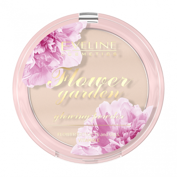 Eveline Flower Garden Glowing Powder Компактная пудра для лица с эффектом сияния